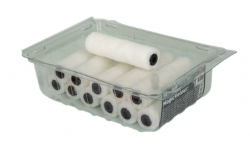 MagicVelour Heizkörperwalzen 12er-Pack – Ø 17 mm Kern | 6 mm Flor | 15 cm Länge