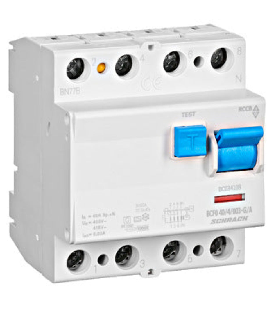 FI-Schalter – 40A – 4-polig – 30mA – Bauart G – Typ A (Puls)