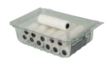 MagicVelour Heizkörperwalzen 12er-Pack – Ø 17 mm Kern | 6 mm Flor | 15 cm Länge